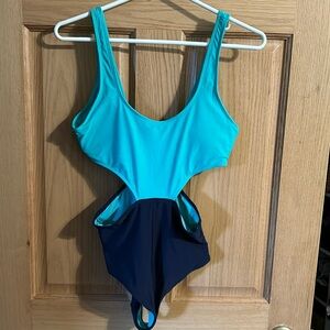 Aerie color block one piece.
